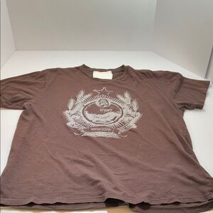 American Exchange Brown Graphic Tee